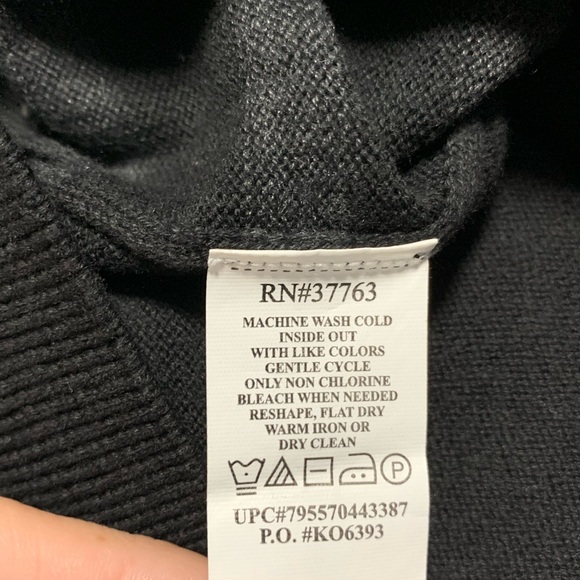 3/$20 Men’s AXIST Striped Black & Gray Sleeveless Sweater Vest Size EXTRA LARGE - Picture 5 of 8